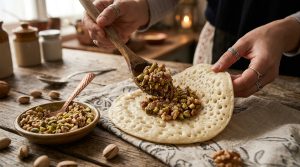 Filling Qatayef