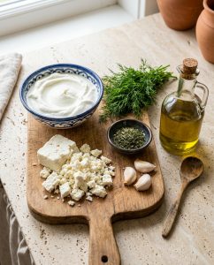Traditional Haydari ingredients
