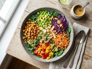 The Crunchy Chickpea & Edamame Power Salad