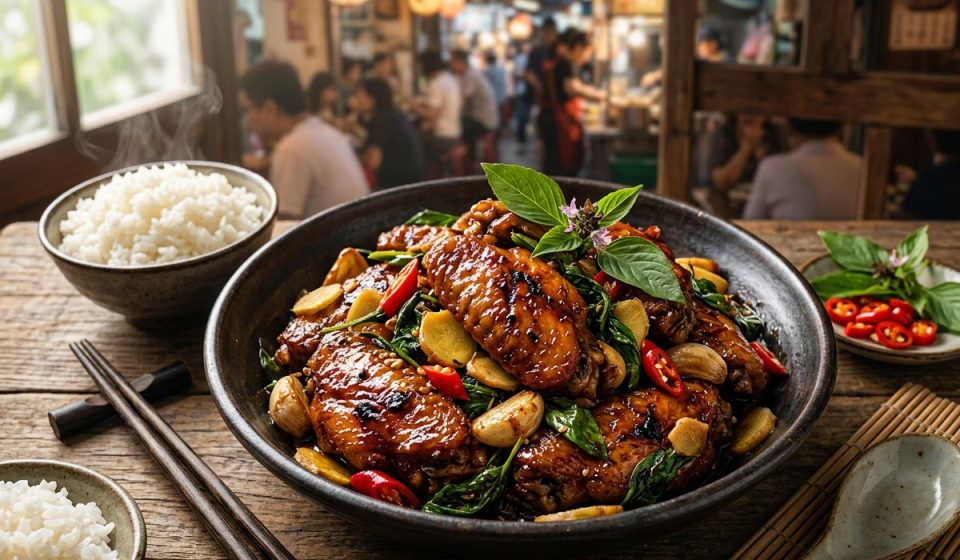 Taiwanese 3 Cup Chicken Wings
