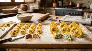 small handmade tortellini 
