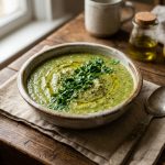 Healthy creamy broccoli soup